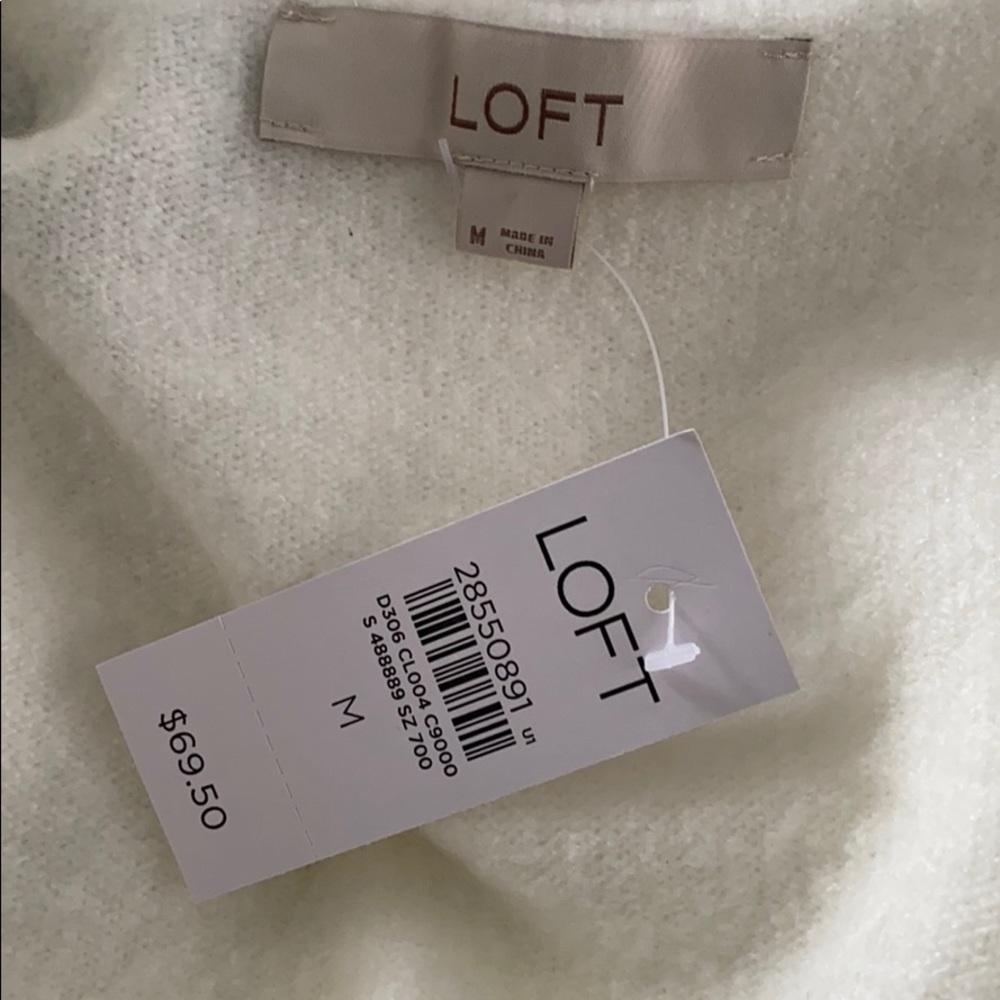 Loft Cozy shawl collar open cardigan sweater. - Picture 2 of 3